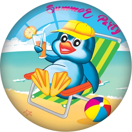 Dziecięca piłka z wesołym pingwinem 23 cm