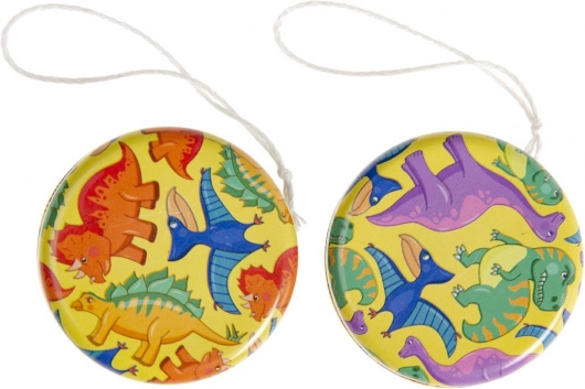 Metalowe jojo z motywem dinozaurów