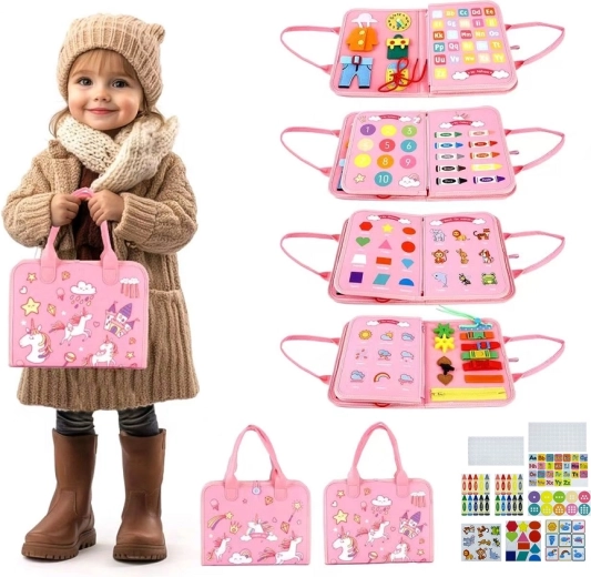 2Kids Toys sensoryczna książeczka busy Jednorożec