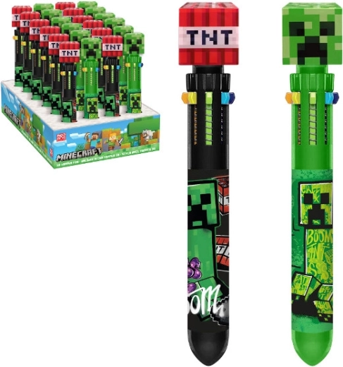 Minecraft wielokolorowy długopis (10 kolorów)