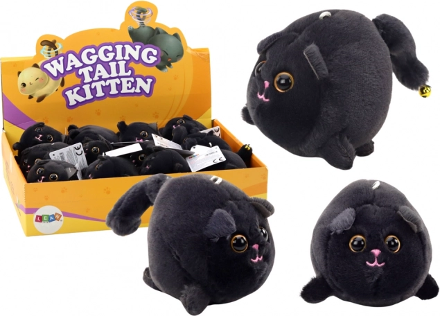Pluszowy kot Stretch Jumping Mascot Black