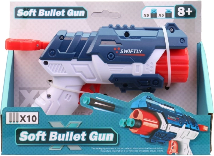 Plastikowy pistolet ze strzałkami 22 cm