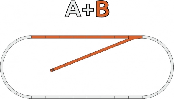 Roco geoLINE zestaw torów B z podsypką (ślepy tor) H0