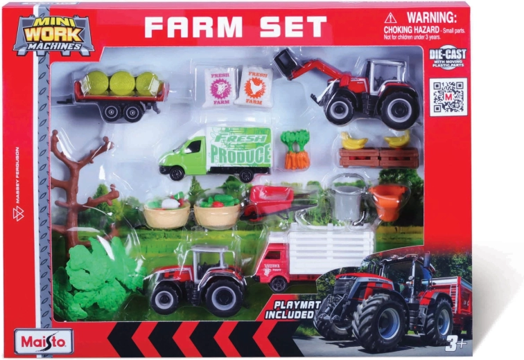 Maisto mega zestaw farmerski Massey Ferguson