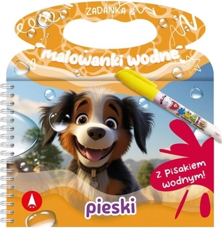 Zagadki i wodne kolorowanki Pieski