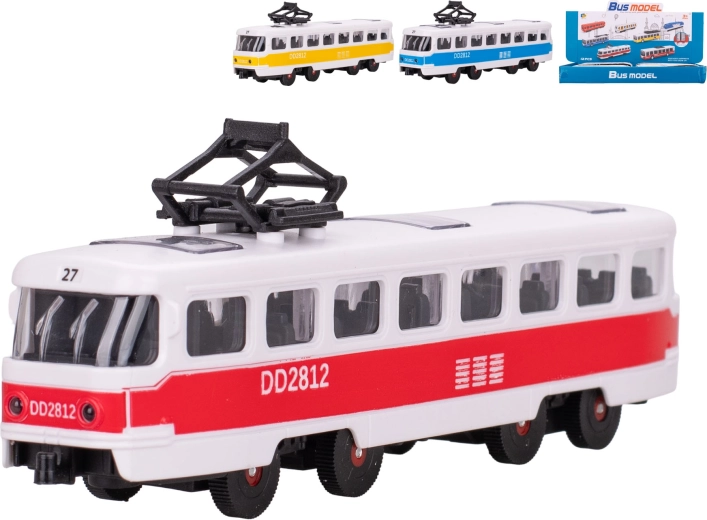 Dziecięcy tramwaj na napęd bezwładnościowy 17 cm