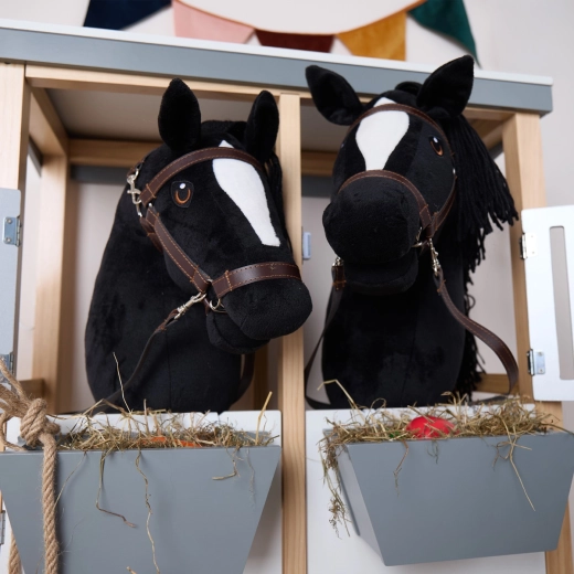 Bieco hobby horsing – konik na kiju czarny, rozmiar S