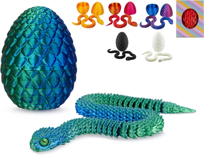 Smocze jajo z wężem – zabawka dla dzieci