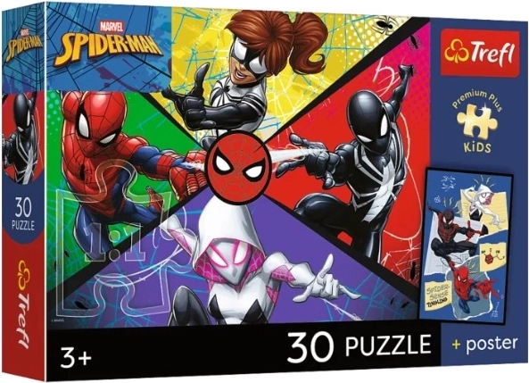 Puzzle dziecięce PremPlus Kids Pajęcza moc 30 elementów