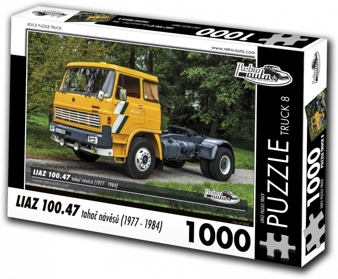 Puzzle Retro-auta Truck LIAZ 100.47 ciągnik siodłowy (1977–1984) – 1000 elementów