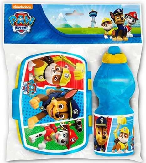 Paw Patrol zestaw śniadaniowy: pojemnik na przekąski i bidon 400 ml