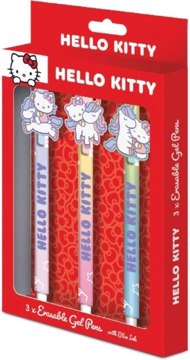 Hello Kitty zestaw wymazywalnych długopisów żelowych (3 szt.)