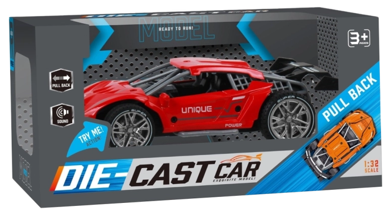 Wyścigówka z napędem typu pull-back 1:32