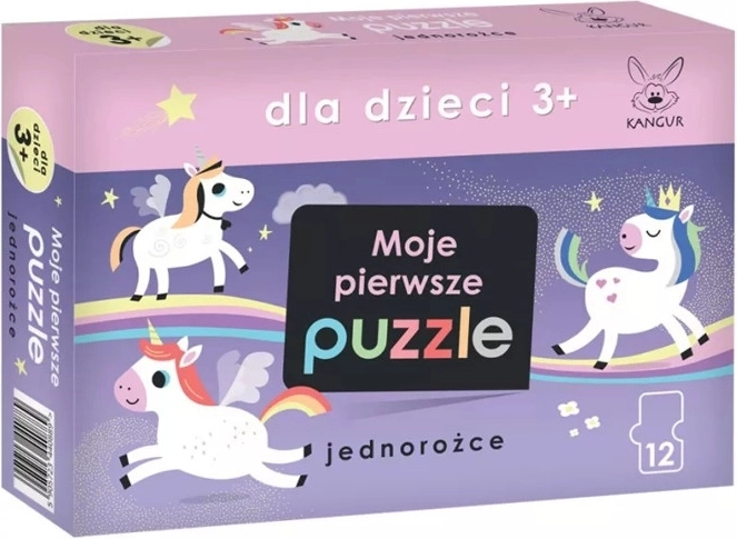 Moje pierwsze puzzle Jednorożce 3+