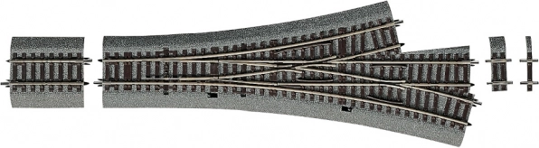 Roco Line trójrozjazd asymetryczny z podsypką