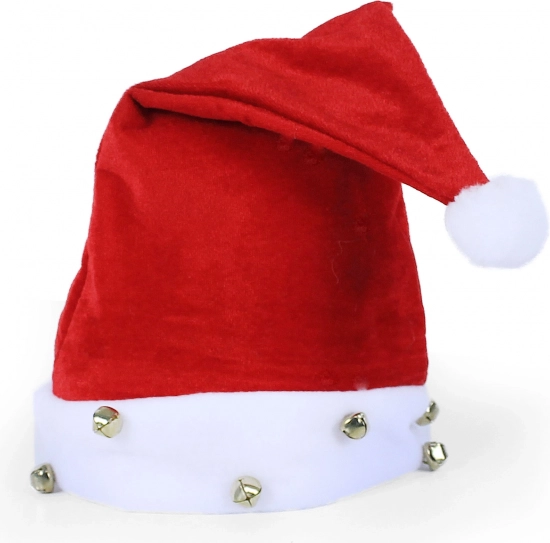 Świąteczna czapka z dzwoneczkami