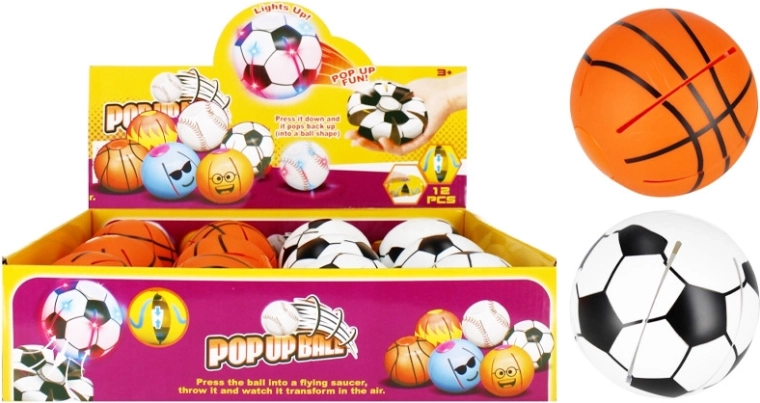 Pop-upowa ściskana piłeczka sportowa - 1 sztuka