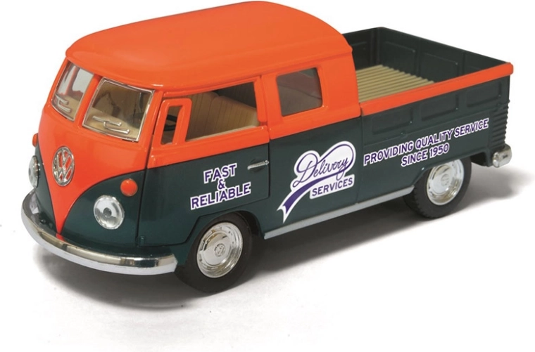 Metalowy model Volkswagen Bus Double Cab Pickup 1963