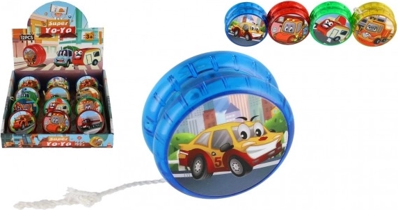 Jojo z pojazdami, świecące, plastikowe