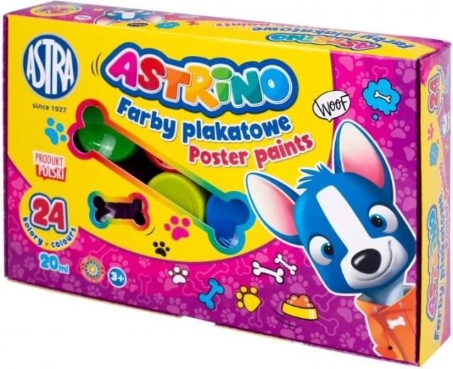 Farby temperowe Astrino, zestaw 24 kolorów