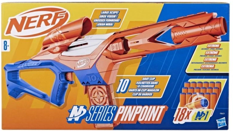 Nerf N Series Pinpoint – precyzyjny blaster z magazynkiem i celownikiem