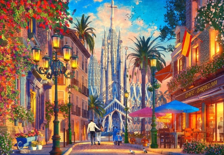 Puzzle Barcelona 1000 elementów BLUEBIRD