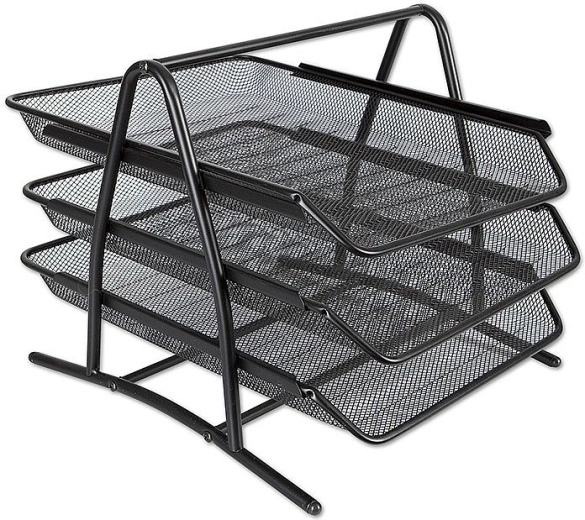Metalowy potrójny organizer CONCORDE – czarny