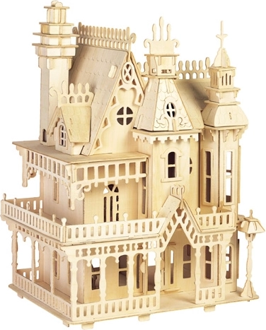 Woodcraft drewniane puzzle 3D – willa