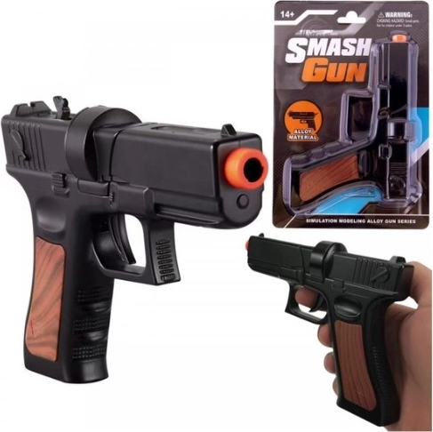 Metalowy pistolet na kapiszony (czarny)