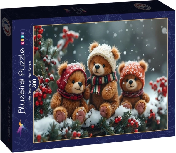 Puzzle Bluebird Misie w śniegu 300 elementów
