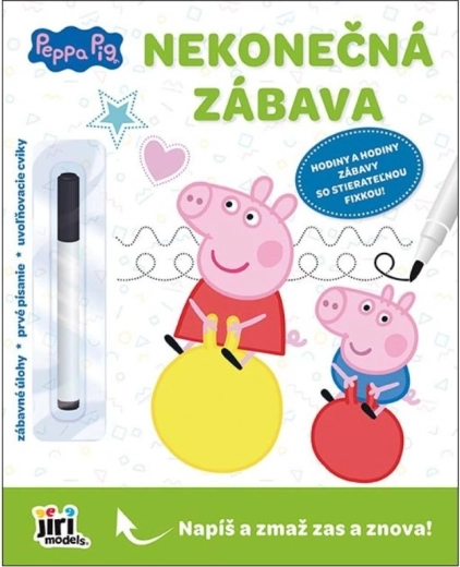 Niekończąca się zabawa – ścieralny kreatywny zeszyt Peppa Pig