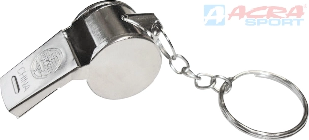 ACRA metalowy gwizdek sportowy z kulką - 1 sztuka