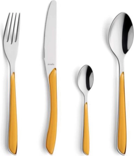 Zestaw sztućców Amefa Éclat 24 szt. żółty