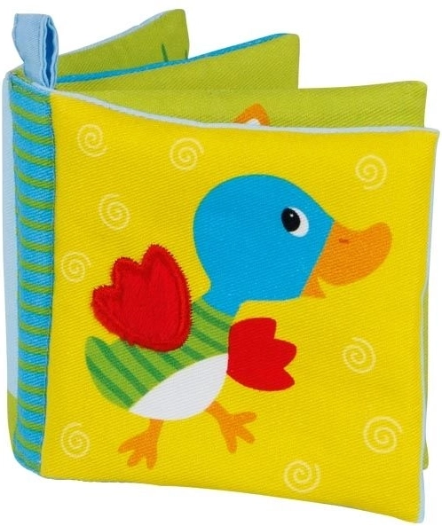 Bawełniana kolorowa szeleszcząca książeczka z piszczałką Zwierzątka