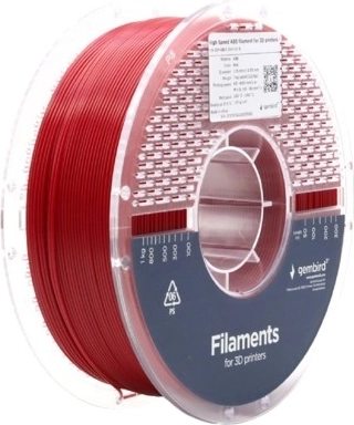 Filament ABS High Speed 1,75 mm, czerwony, 1 kg