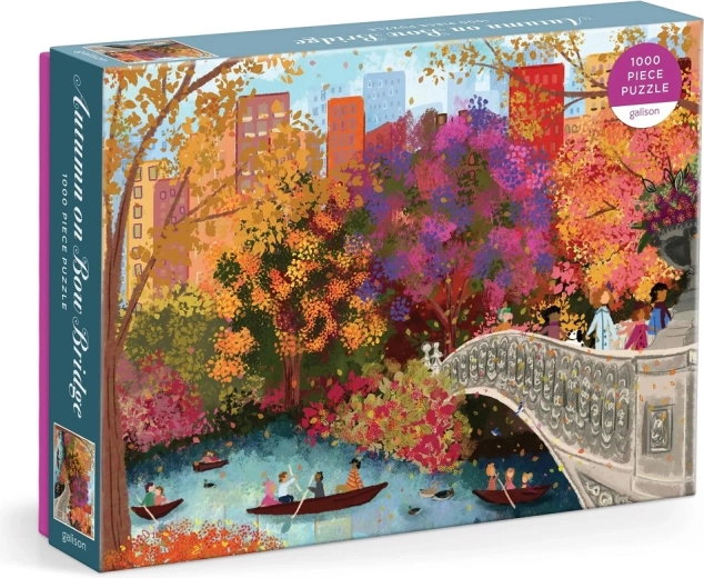Galison puzzle Jesień na moście Bow Bridge 1000 elementów
