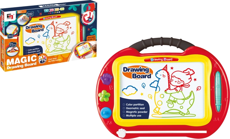 Magnetyczna tablica do rysowania średnia Magic kolorowa