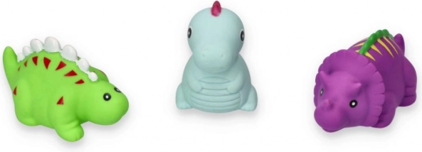 Zestaw dinozaurowych zabawek do kąpieli dla dzieci 9m+