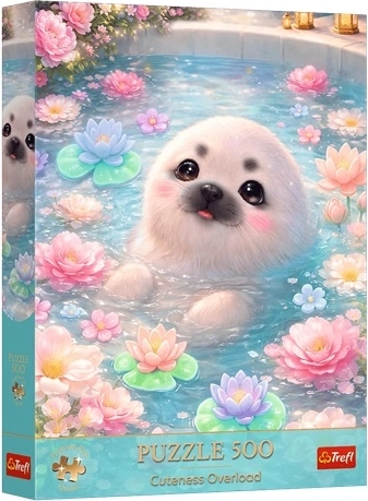 Puzzle Premium Plus Cuteness Overload Słodka foka - 500 elementów