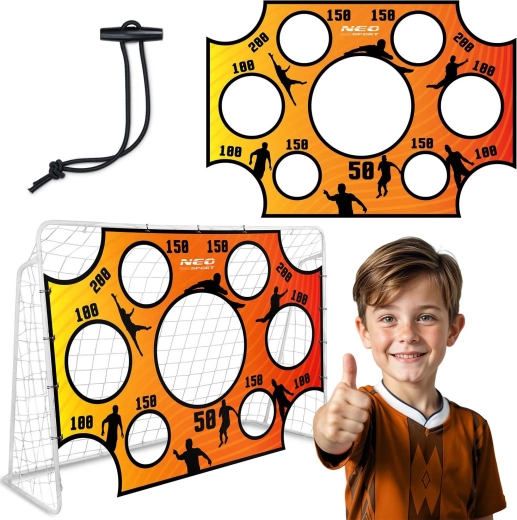 Neo-Sport mata strzelecka na bramkę piłkarską 215 × 150 cm