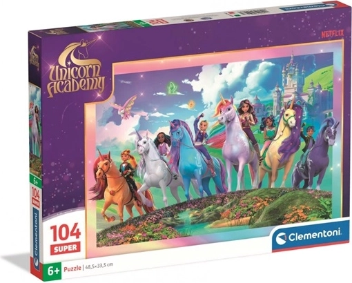 Puzzle Clementoni Unicorn Academy Super 104 elementy