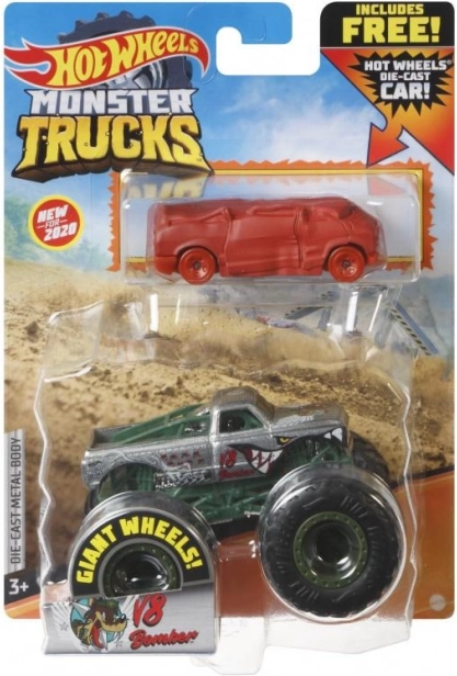 Hot Wheels Monster Trucks 1:64 z samochodzikiem – Skeleton