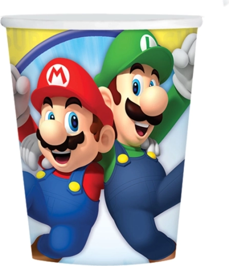 Kubeczki Super Mario 250 ml (8 szt.)