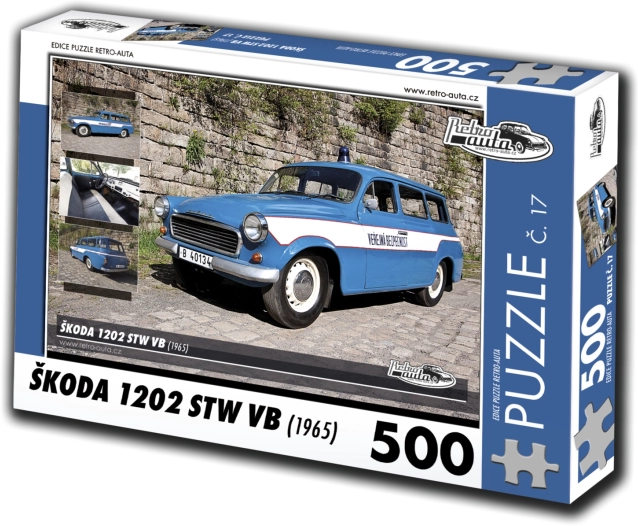 Retro-auta puzzle Škoda 1202 STW VB 500 elementów