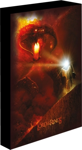 Świecący obraz LED 30×40 cm, Władca Pierścieni - Balrog