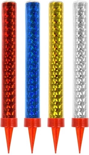 Kolorowa fontanna party 12 cm, 4 szt.