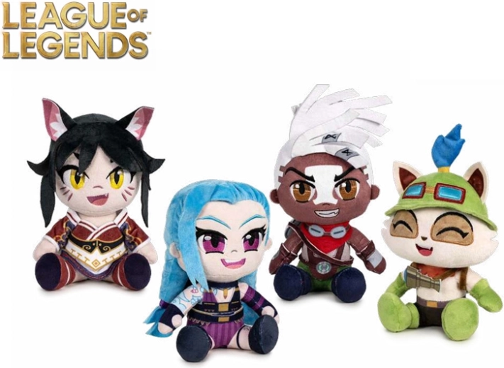 Pluszowe figurki bohaterów League of Legends 21 cm – zestaw 24 szt.