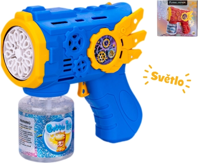 Pistolet do baniek mydlanych ze świetlnymi efektami 13 cm