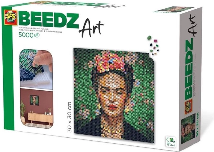 SES Beedz Art koraliki do prasowania Frida Kahlo (30 × 30 cm)