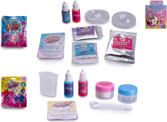 Kreatywny zestaw do produkcji balsamu do ust lub kuli do kąpieli o owocowym zapachu